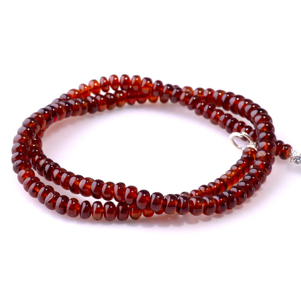 Hessonite Garnet 4x5-6mm Rondelle - 15-16 Inch