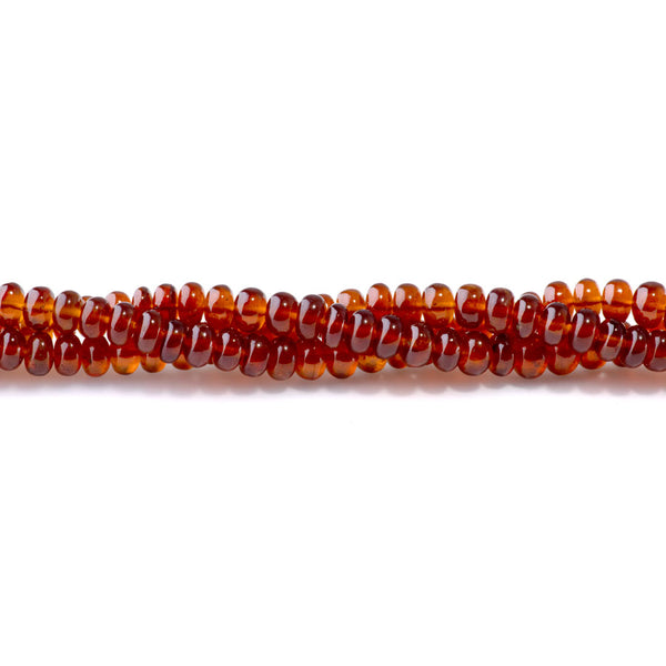 Hessonite Garnet 4x5-6mm Rondelle - 15-16 Inch