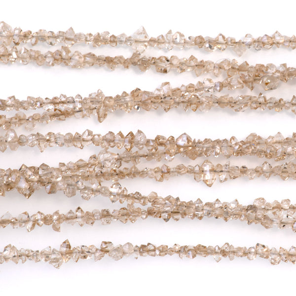 Beige Herkimer Quartz 1-3mm Point - 15-16 Inch