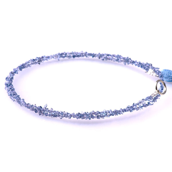 Blue Herkimer Quartz 1-3mm Point - 15-16 Inch