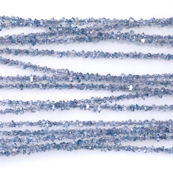 Blue Herkimer Quartz 1-3mm Point - 15-16 Inch