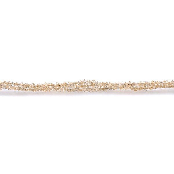 Cream Herkimer Quartz 1-3mm Point - 15-16 Inch