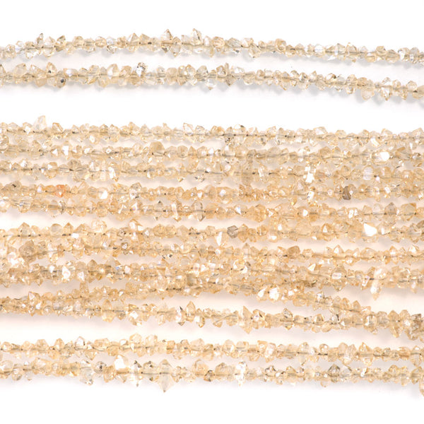 Cream Herkimer Quartz 1-3mm Point - 15-16 Inch