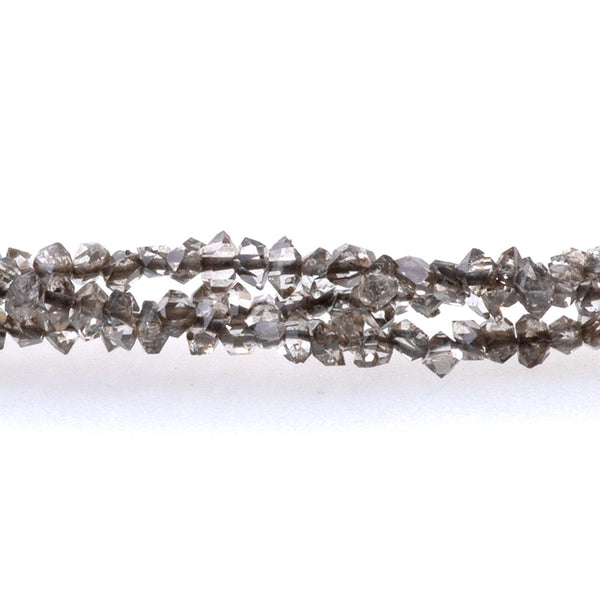 Gray Herkimer Quartz 1-3mm Point - 15-16 Inch