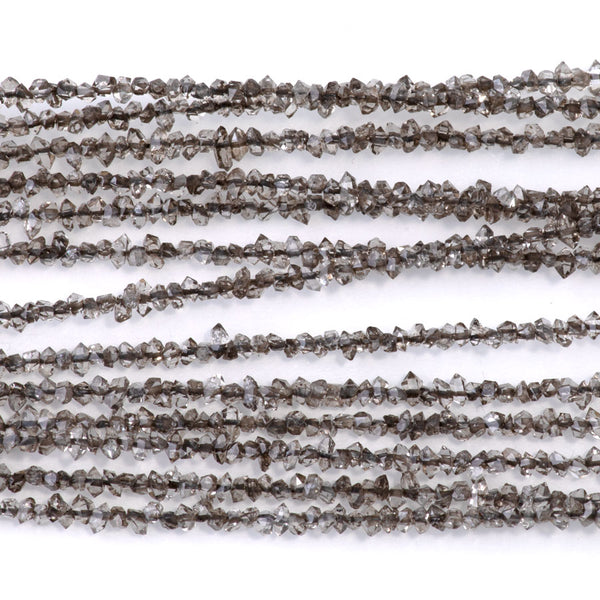 Gray Herkimer Quartz 1-3mm Point - 15-16 Inch