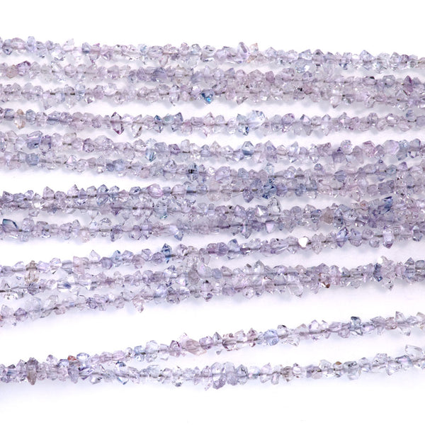 Lavender Herkimer Quartz 1-3mm Point - 15-16 Inch