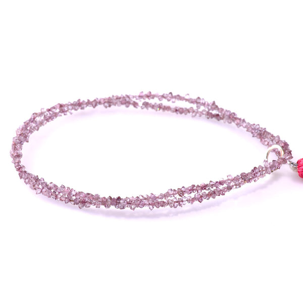 Pink Herkimer Quartz 1-3mm Point - 15-16 Inch