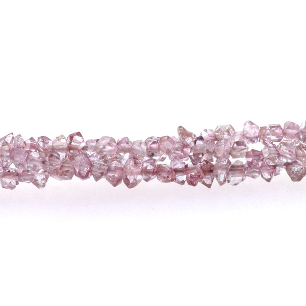 Pink Herkimer Quartz 1-3mm Point - 15-16 Inch