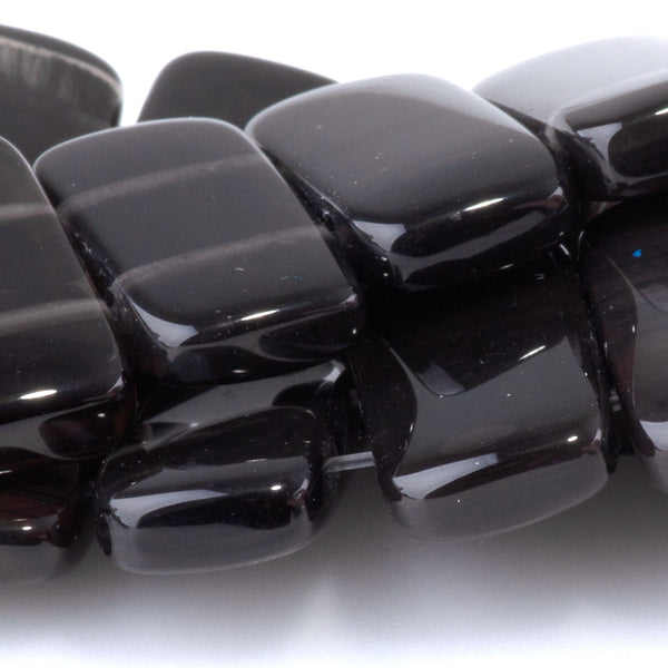 Ice Obsidian 10x20mm Double Drill - 8-Inch