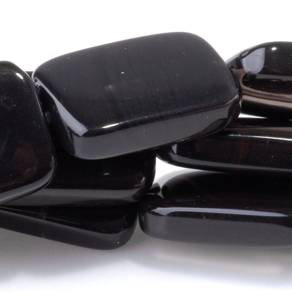 Ice Obsidian 13x18mm Rectangle   - 8-Inch