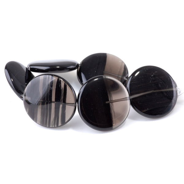 Ice Obsidian 30mm Coin - 8-Inch