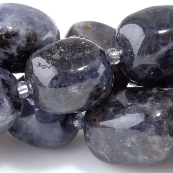 Iolite 10x14-13x17mm Tumble Nugget - 15-16 Inch
