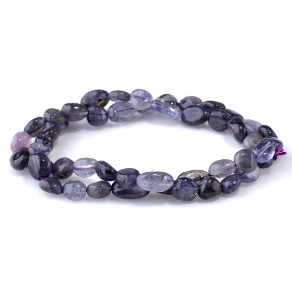 Iolite 7x9-8x10mm Pebble A Grade - 15-16-Inch