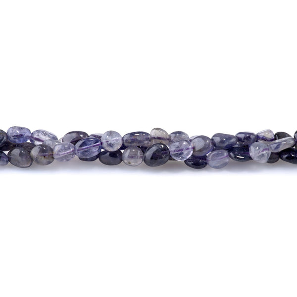 Iolite 7x9-8x10mm Pebble A Grade - 15-16-Inch