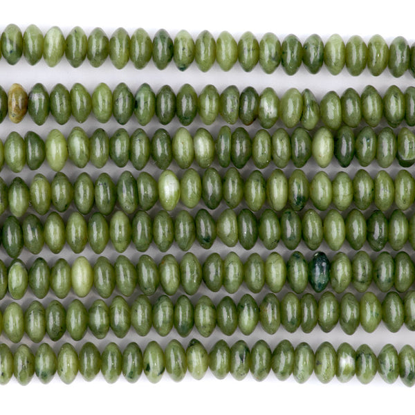 Jade 6x3mm Saucer Beads - 15-16 Inch