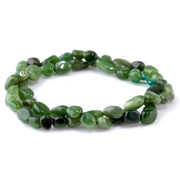 Jade 7x9-8x10mm Pebble A Grade - 15-16-Inch