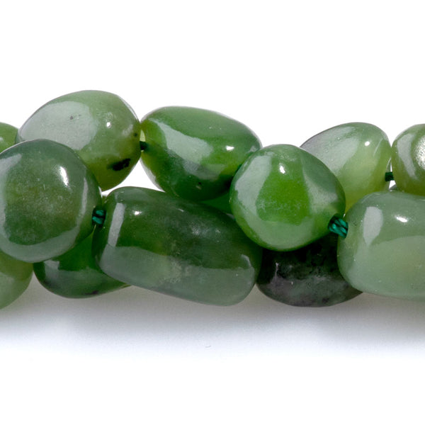 Jade 7x9-8x10mm Pebble A Grade - 15-16-Inch