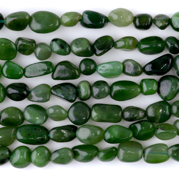 Jade 7x9-8x10mm Pebble A Grade - 15-16-Inch