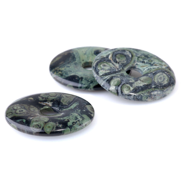 Kambaba Jasper 40mm Donut Pendant