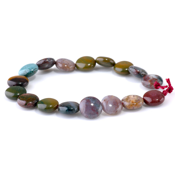 Kabamby Ocean Jasper 12mm Coin - 8-Inch