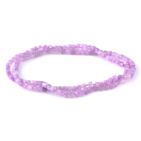 Kunzite 3mm Table Cut Cube AA Grade - 15-16 Inch
