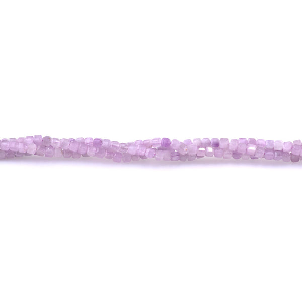 Kunzite 3mm Table Cut Cube AA Grade - 15-16 Inch