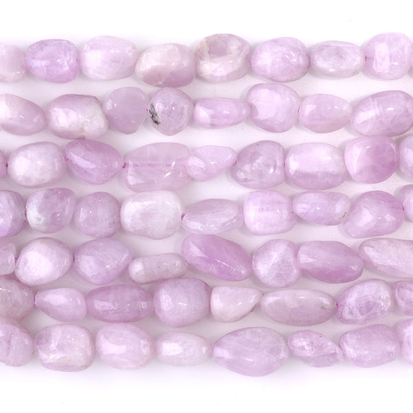 Kunzite 7x9-8x10mm Pebble A Grade - 15-16-Inch