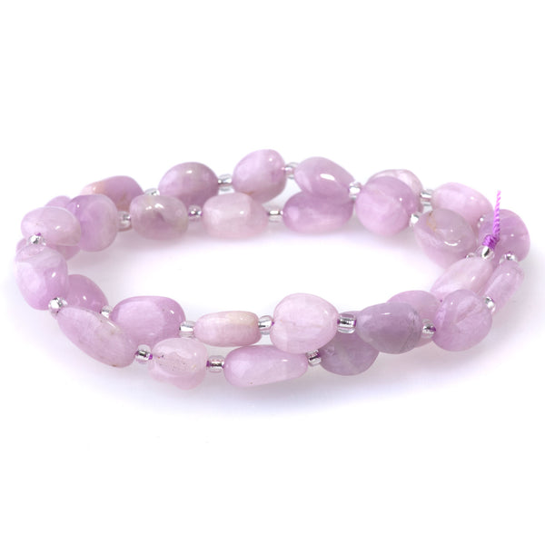 Kunzite 9x11-10x14mm Tumble Nugget A Grade - 15-16 Inch