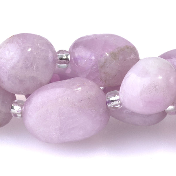 Kunzite 9x11-10x14mm Tumble Nugget A Grade - 15-16 Inch