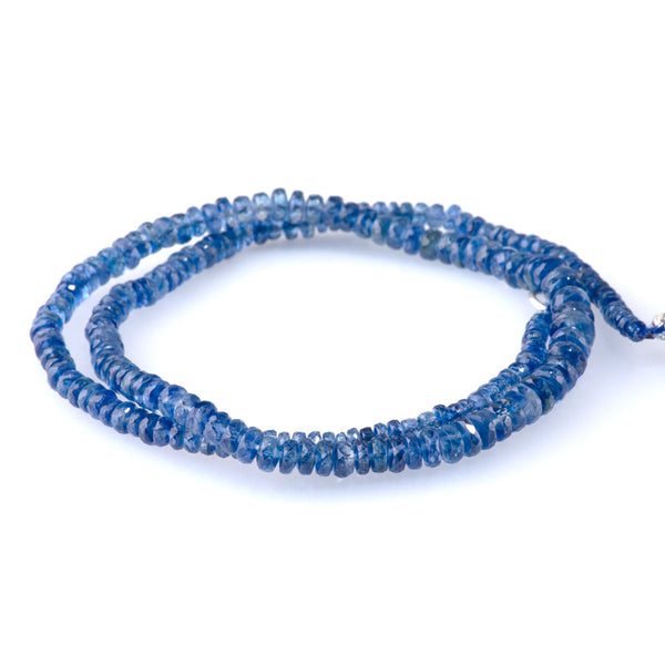 Kyanite 2-3x3-4mm Faceted Rondelle - 15-16 Inch
