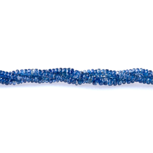 Kyanite 2-3x3-4mm Faceted Rondelle - 15-16 Inch