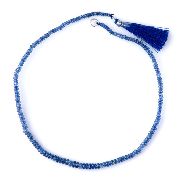 Kyanite 2-3x3-4mm Faceted Rondelle - 15-16 Inch