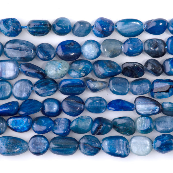 Kyanite 7x9-8x10mm Pebble - 15-16-Inch