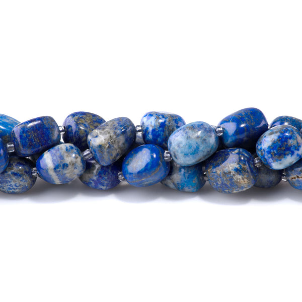 Lapis 10x14-13x17mm Tumble Nugget - 15-16 Inch