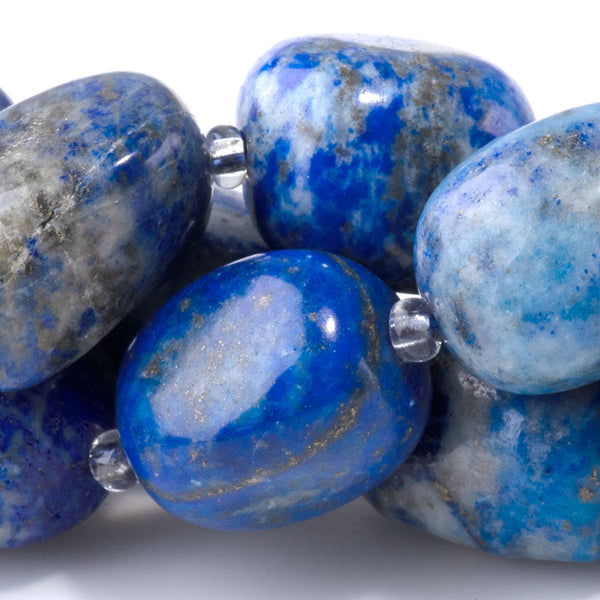 Lapis 10x14-13x17mm Tumble Nugget - 15-16 Inch