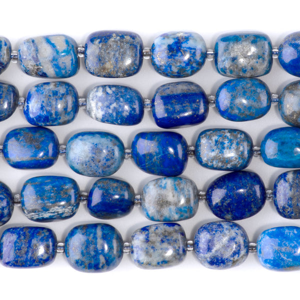Lapis 10x14-13x17mm Tumble Nugget - 15-16 Inch