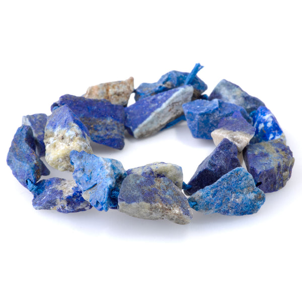 Lapis 12x20-14x30mm Rough Nugget - 15-16 Inch