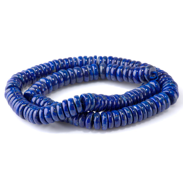 Lapis 2-4x8-9mm Heishi AAA Grade - 15-16 Inch