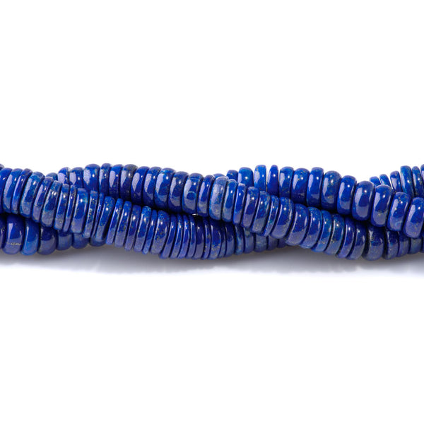 Lapis 2-4x8-9mm Heishi AAA Grade - 15-16 Inch