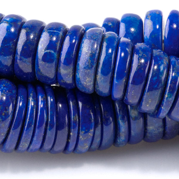 Lapis 2-4x8-9mm Heishi AAA Grade - 15-16 Inch