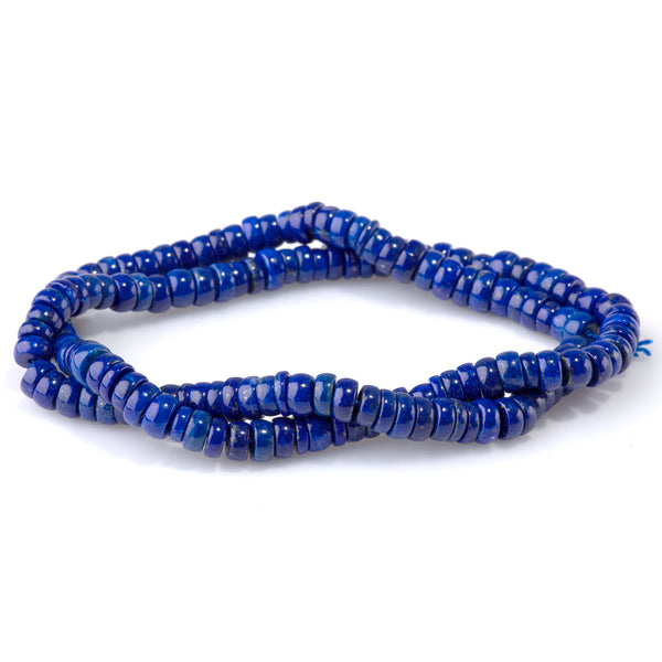 Lapis 3x5-7mm Heishi AAA Grade - 15-16 Inch