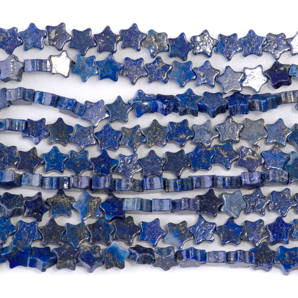 Lapis 6mm Star - 15-16 Inch
