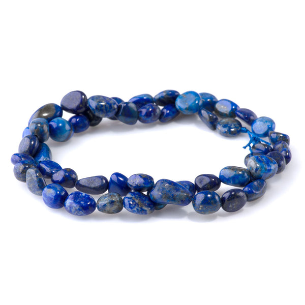 Lapis 7x9-8x10mm Pebble A Grade - 15-16-Inch