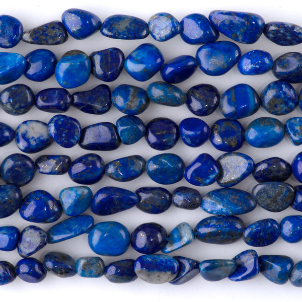 Lapis 7x9-8x10mm Pebble A Grade - 15-16-Inch