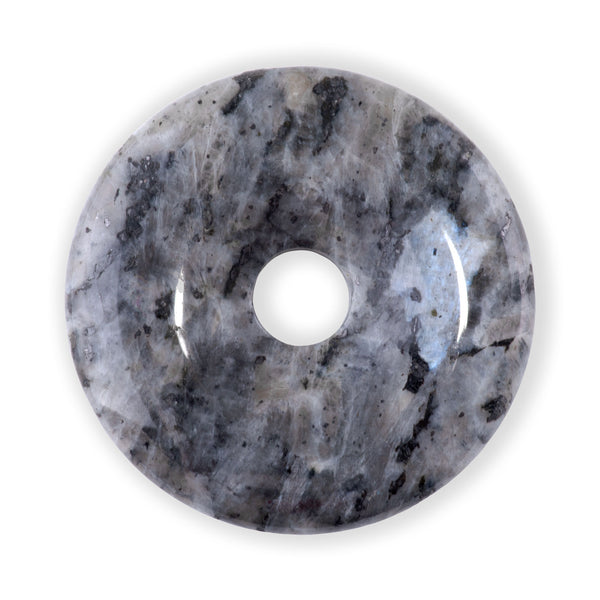 Larvikite 40mm Donut Pendant