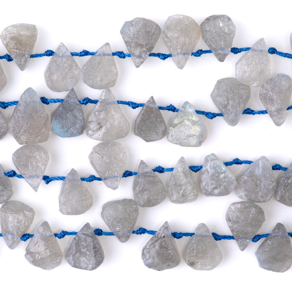 Labradorite 10x13mm Irregular Tear Drop - 15-16 Inch
