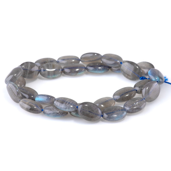 Labradorite 10x14mm Puff Oval AA Grade - 15-16 Inch
