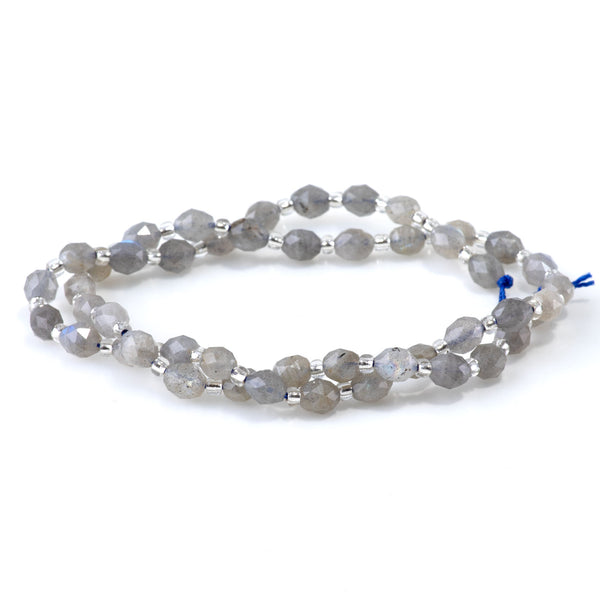 Labradorite 4x6mm Faceted Triangle Cut Rice A Grade - 15-16 Inch