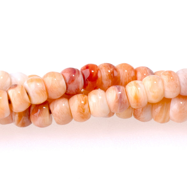 Lions Paw 4mm Light Orange Rondelle - 15-16 Inch - CLEARANCE