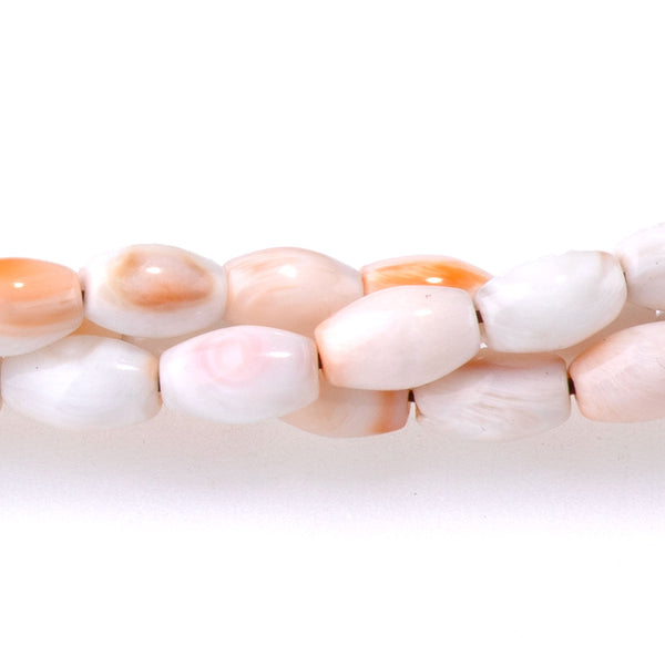 Lions Paw 4x6mm Light Orange Rice - 15-16 Inch - CLEARANCE